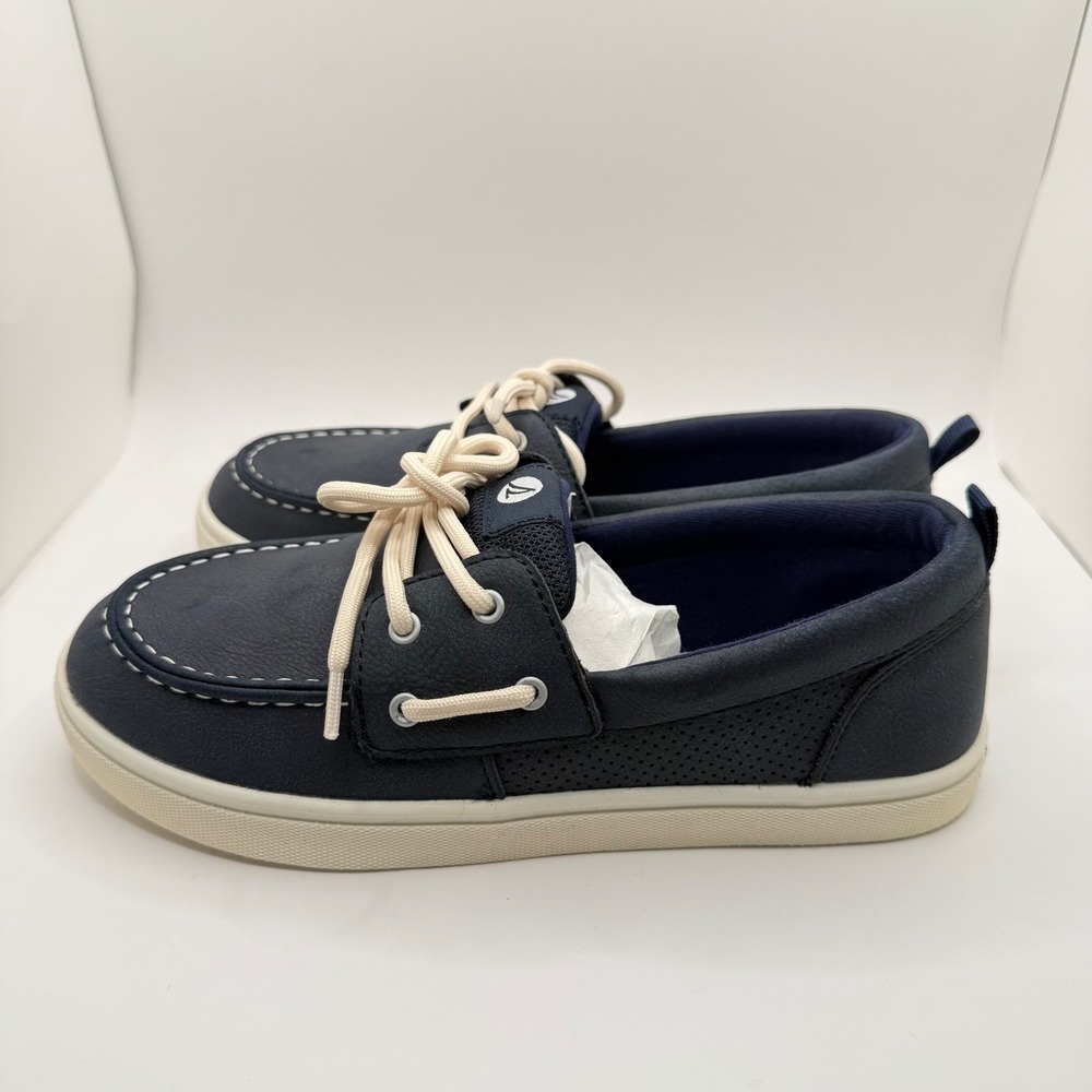Sperry Boys Navy Blue Boat Shoe Sneakers SOK29654 Size 4 Kids